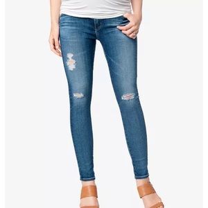 AG maternity ripped jeans